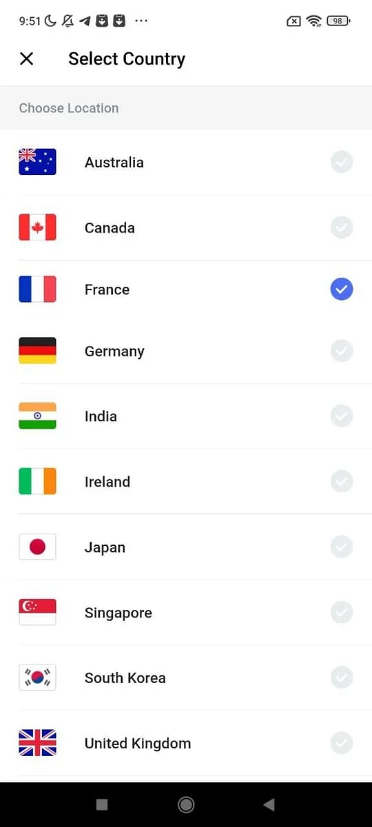 Veilduck VPN screenshot 2
