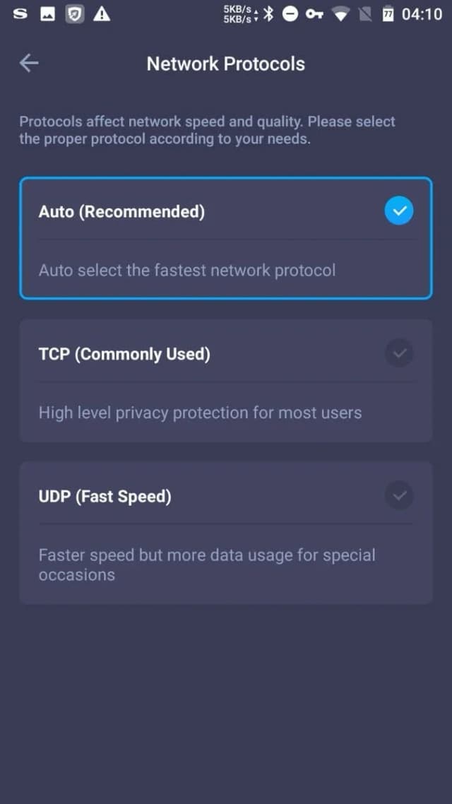 iTop VPN screenshot 1