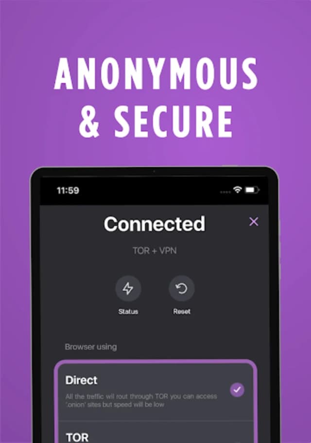 TOR Browser: OrNET Onion Web screenshot 1