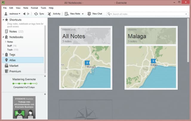 Evernote screenshot 5