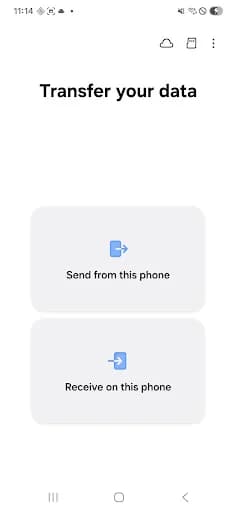 Samsung Smart Switch Mobile screenshot 1