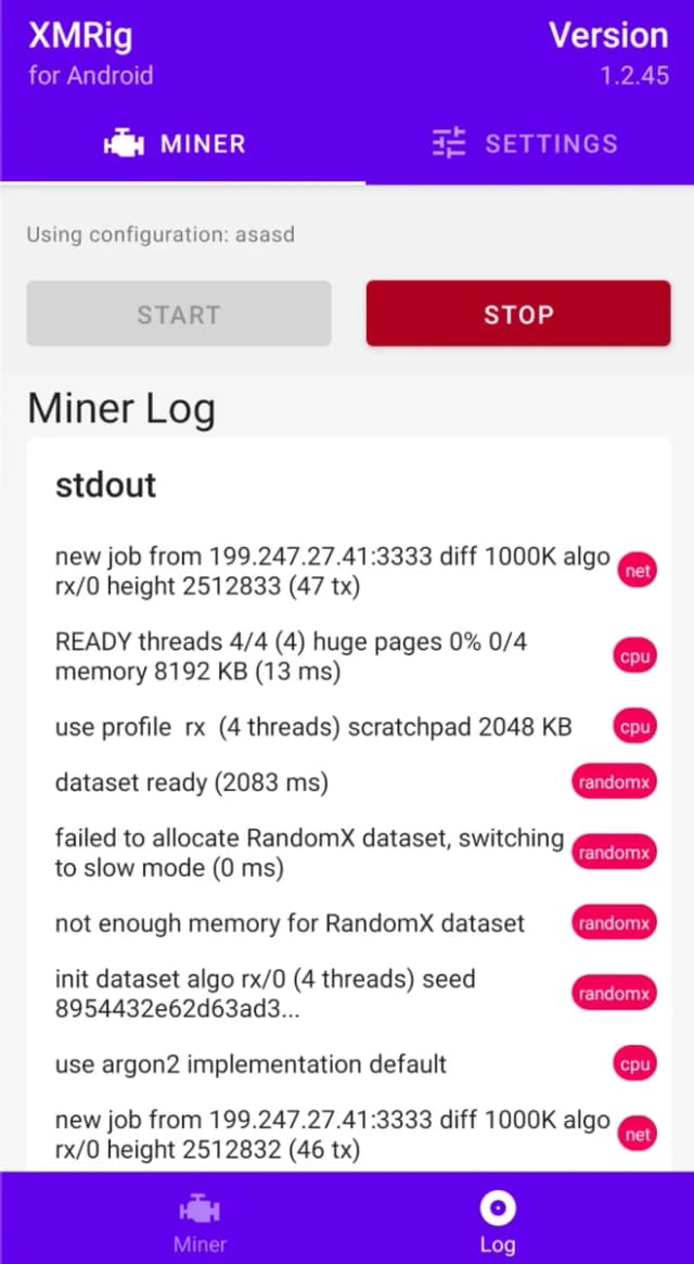 XMRig for Android screenshot 6