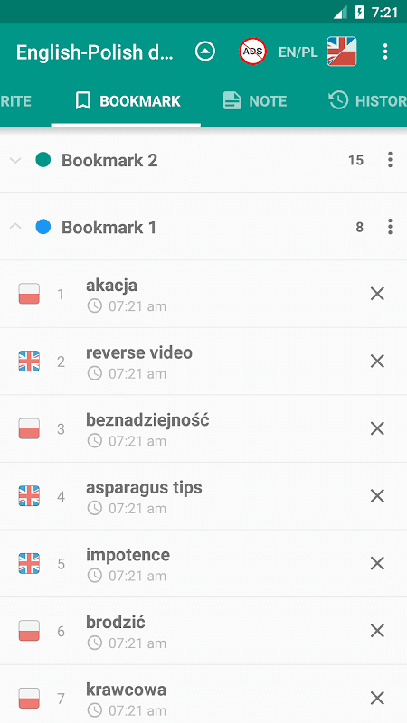 English-polish & Polish-english offline dictionary screenshot 6