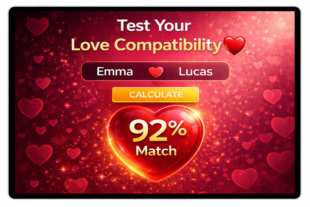 Compatibility love tester screenshot 5