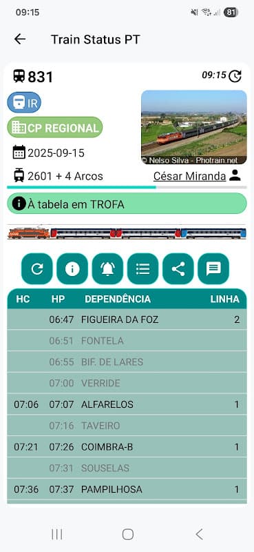 Train Status PT screenshot 2