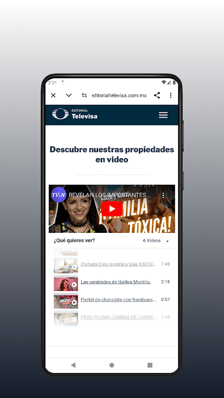 Editorial Televisa screenshot 2