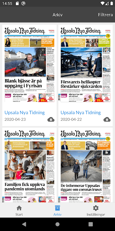 E-tidning UNT screenshot 2