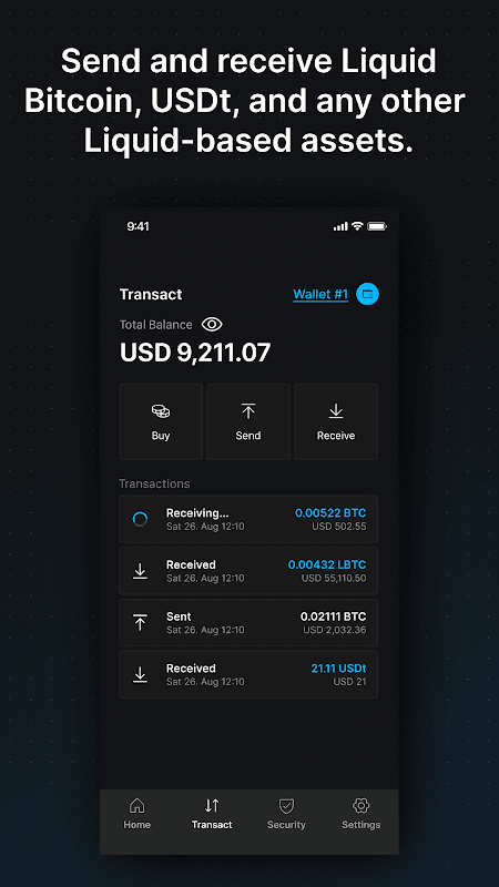 Blockstream BTC Wallet (Green) screenshot 6