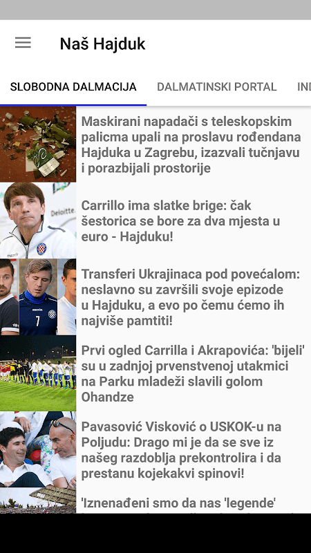 Naš Hajduk screenshot 1
