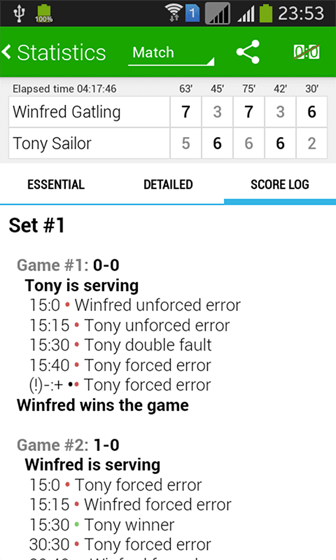 Tennis Math: score & stats screenshot 5