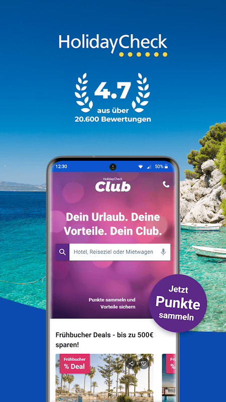 HolidayCheck - Travel & Hotels screenshot 1