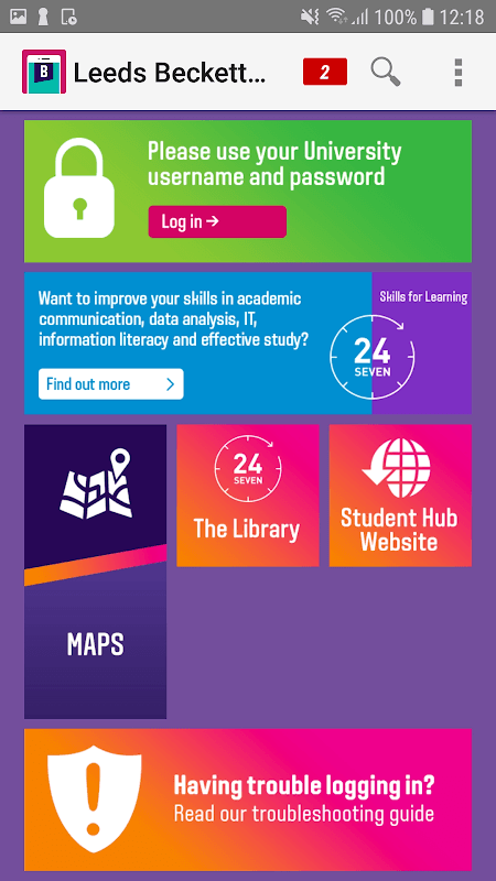 Leeds Beckett University screenshot 1