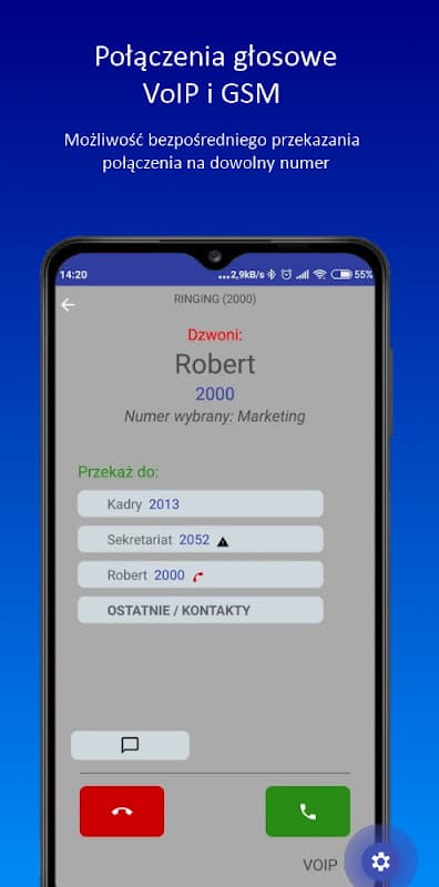 MessengerCTI screenshot 2