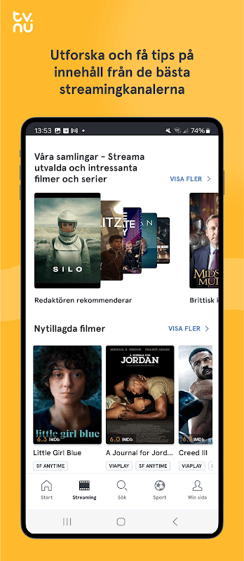 tv.nu - streaming & TV screenshot 5