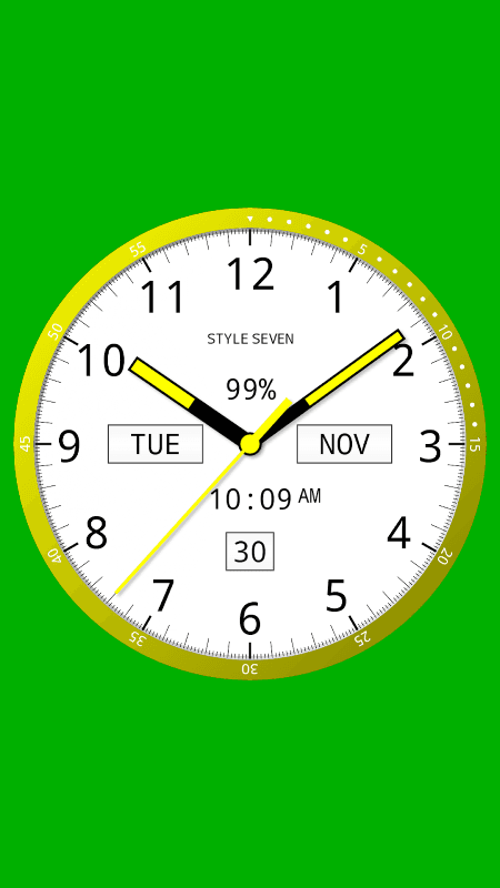 Color Analog Clock-7 screenshot 5