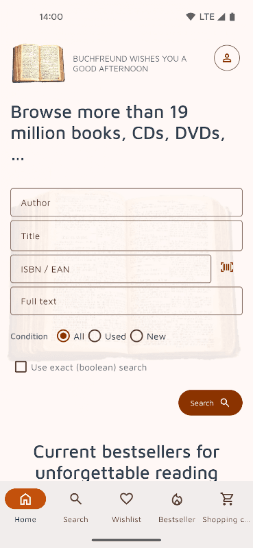 Buchfreund - Used books screenshot 1
