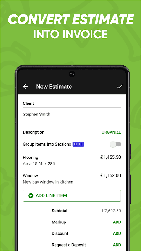 Contractor Estimate & Invoice screenshot 2