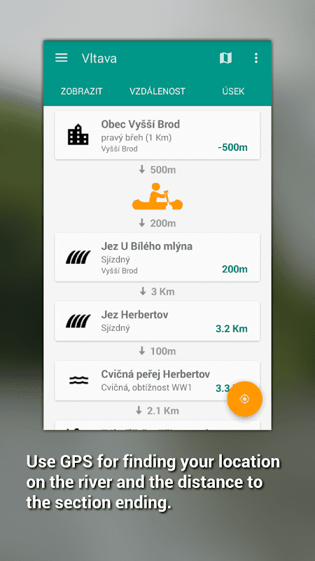 Canoeing navigation screenshot 4