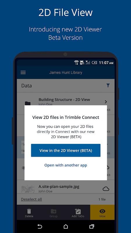 Trimble Connect screenshot 1