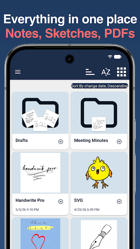 HandWrite Pro Vector Notes screenshot 1