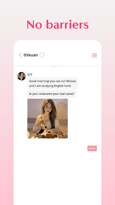HoneyBaby - Let's talk and date with Korean screenshot 6