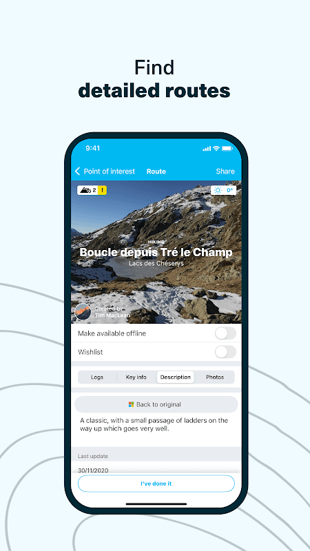Whympr. Prepare and share your mountain outings. screenshot 2