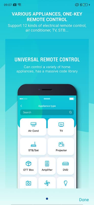 Ocrustar remote control screenshot 1