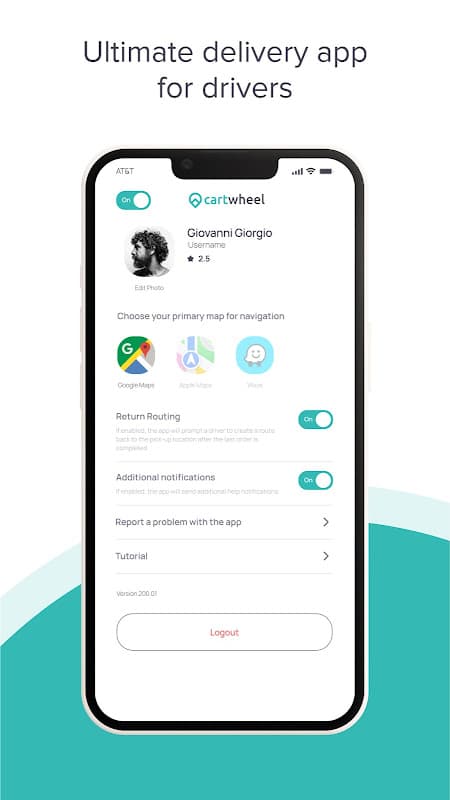 Cartwheel Driver screenshot 1