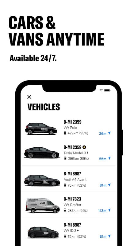 MILES Car & Van Sharing screenshot 2