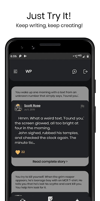 Writing Prompts - A community screenshot 6
