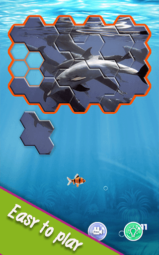 Undersea Hexa Puzzle screenshot 1