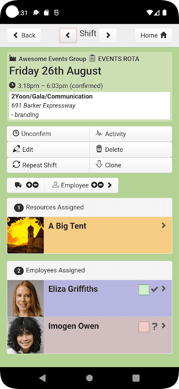 Rotaville - Work Rota Planning screenshot 4