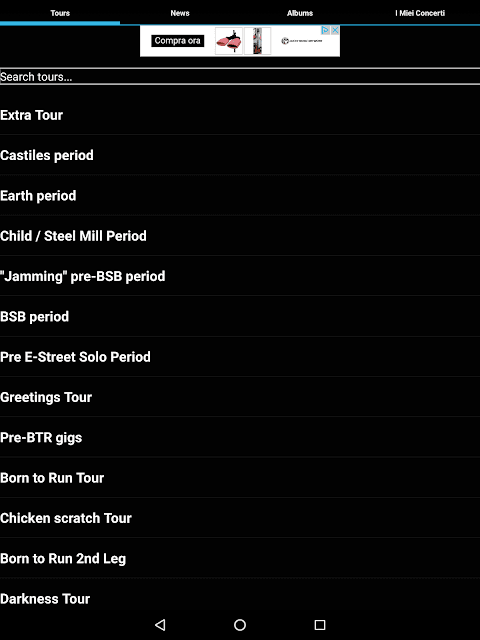 Bruce Springsteen Concerts screenshot 1