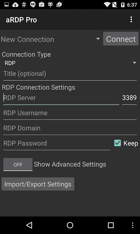 aRDP: Cliente RDP Seguro screenshot 1