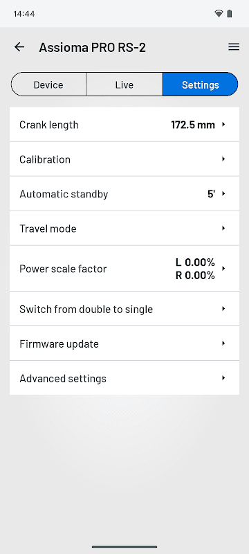Favero Assioma screenshot 4