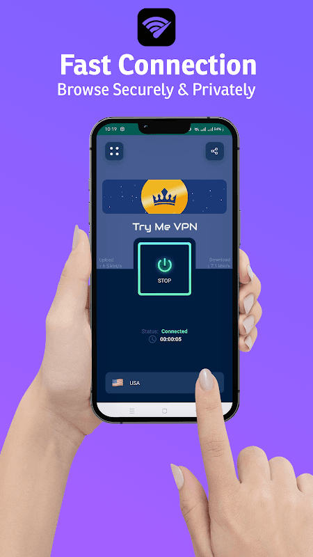 Tryme VPN - Fast & Secure screenshot 1