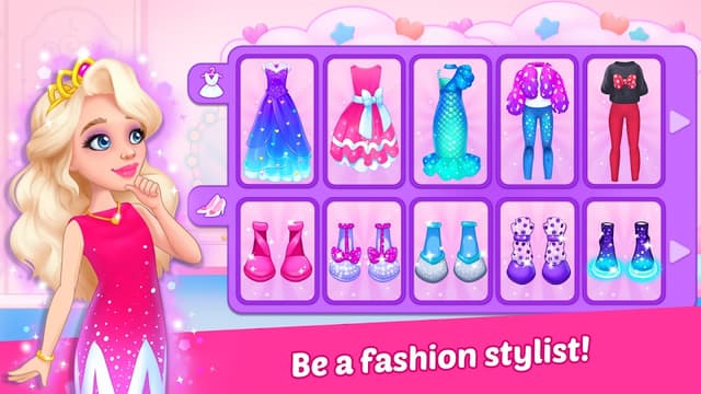Princess doll home Paper game screenshot 1