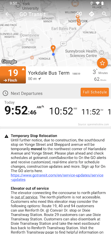 GO Transit Bus - MonTransit screenshot 2