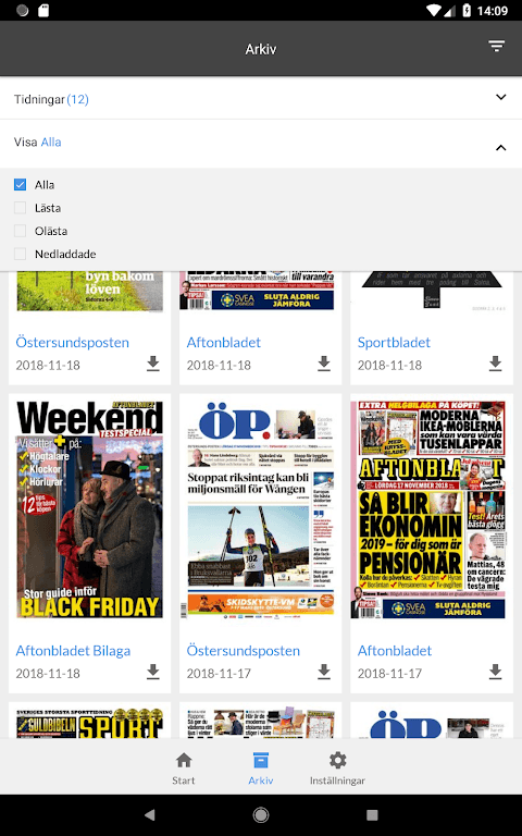 Östersunds-Posten e-tidning screenshot 5