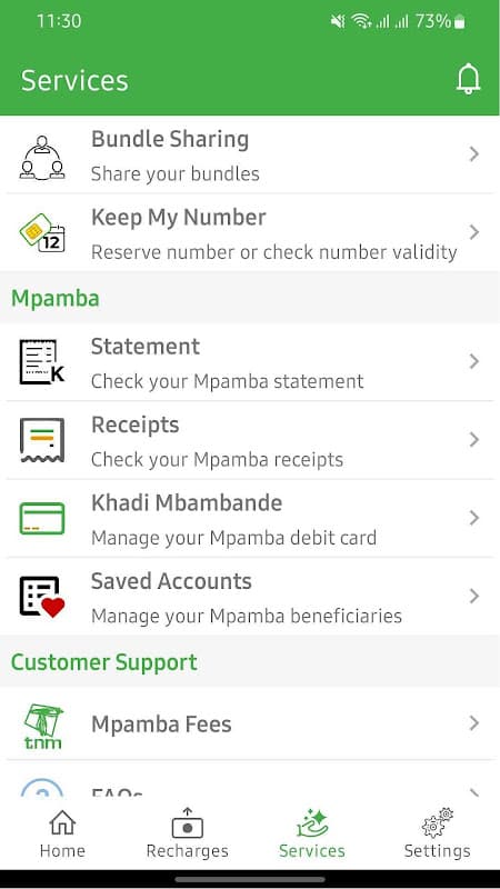 TNM Smart App screenshot 2