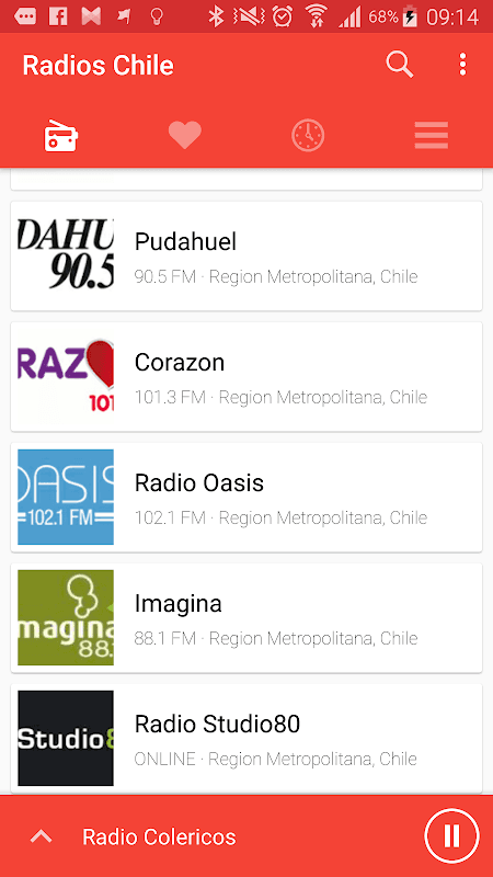 Radios Chile - FM en Vivo screenshot 1