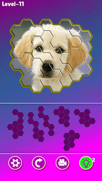 Dog Hexa Puzzle screenshot 3