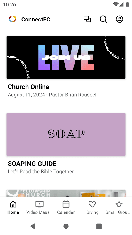 Connect Fellowship Church screenshot 1