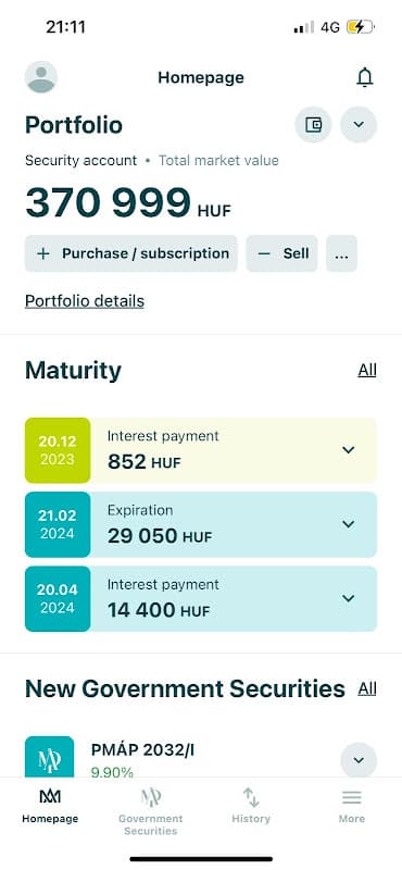 MobilKincstár screenshot 1