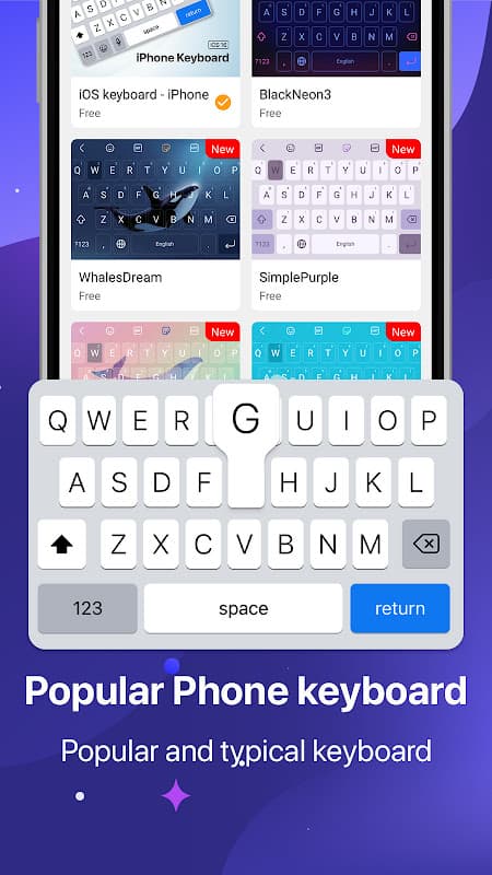 Keyboard iOS 16 - Emojis screenshot 1