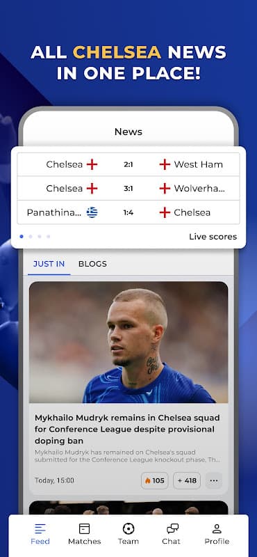CFC Live — Chelsea FC News screenshot 2