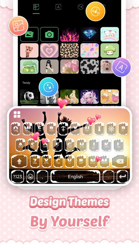Pink Cute Hippo Themes screenshot 4