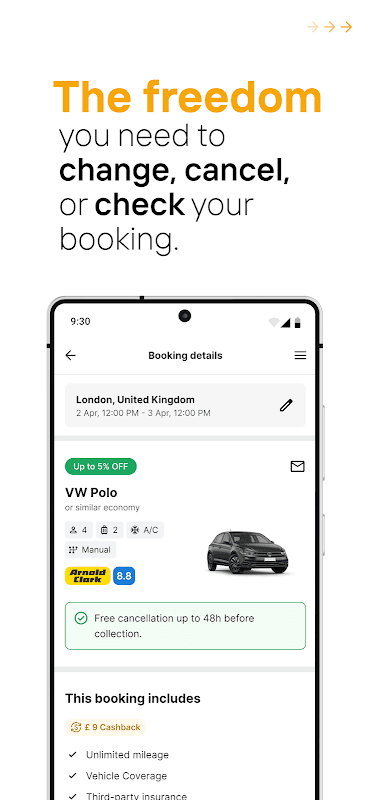 Rentcars: Car rental screenshot 5