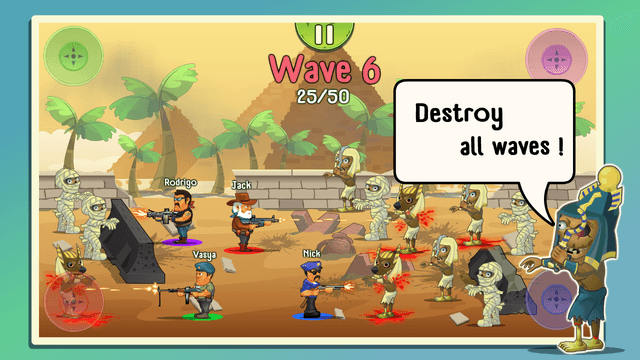 Four guys & Zombies: 4 players screenshot 3