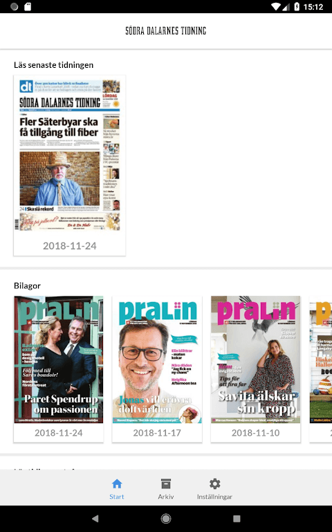 Södra Dalarnes Tidning e-tidn screenshot 3